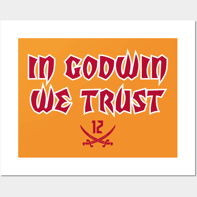 In Godwin We Trust - Orange Wall Art by KFig21